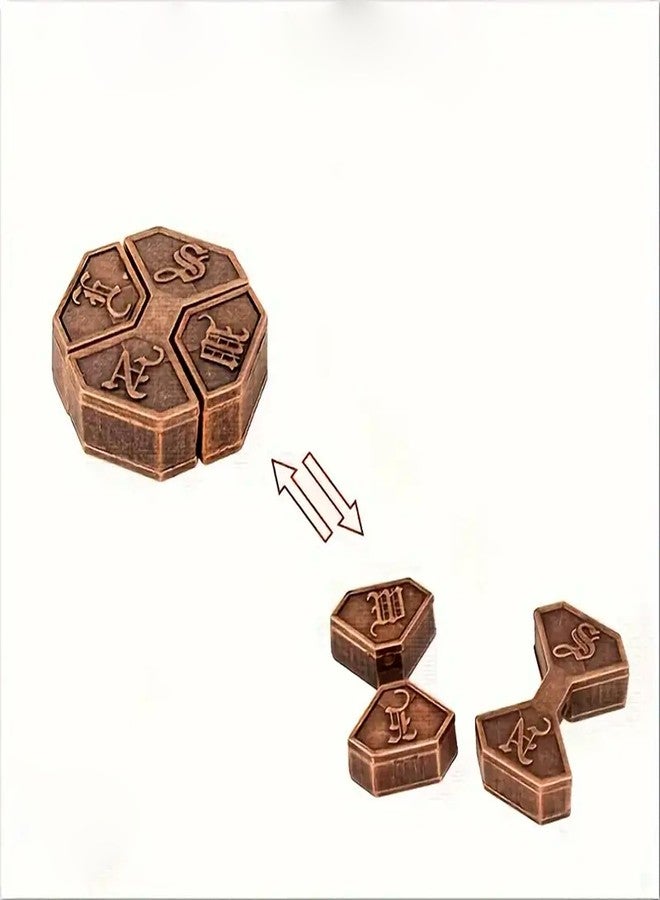 Ketsicart ألعاب ألغاز معدنية، ألعاب ألغاز إبداعية، ألعاب تنمية الذكاء، ألغاز معاصرة، ألغاز ملتوية، ألعاب ألغاز سحرية معدنية (قفل النميمة) - Image 2